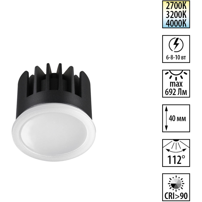 Модуль светодиодный NOVOTECH MOD 359825 DIOD NT25 497 белый NV-359825